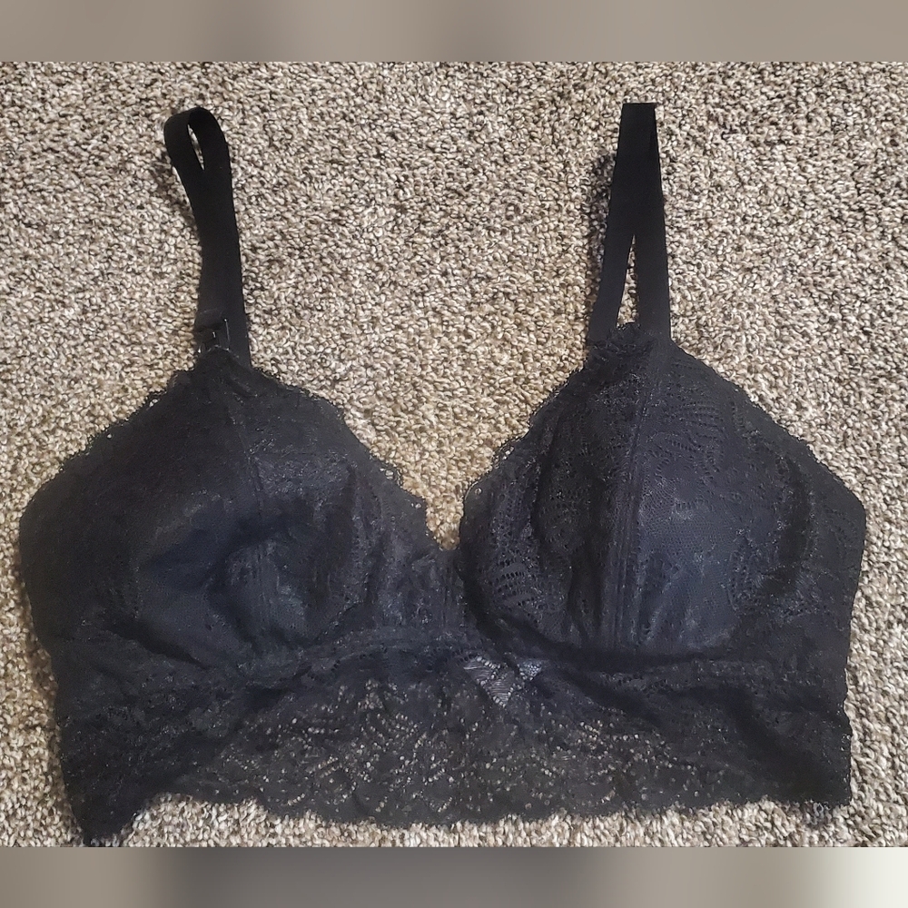 Elegant Black Lace Bralette